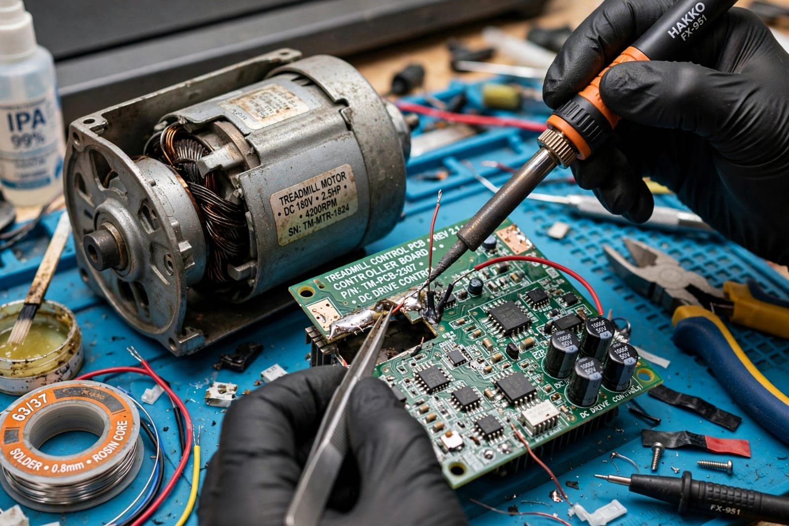 Hasil service treadmill elektrik oleh AYS